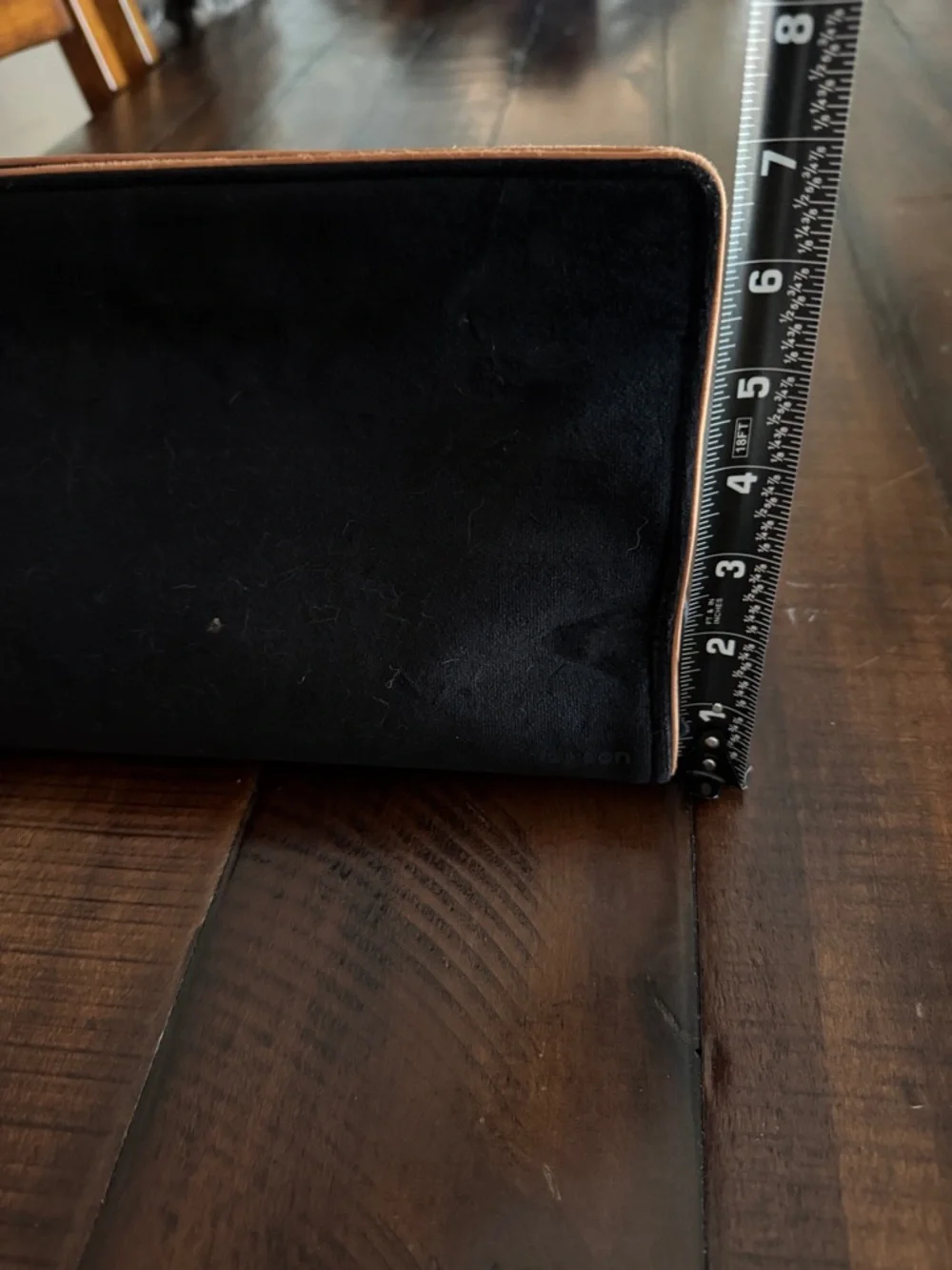 Dyson Velvet Travel Pouch Case Black Copper Trim Hair Tool Storage